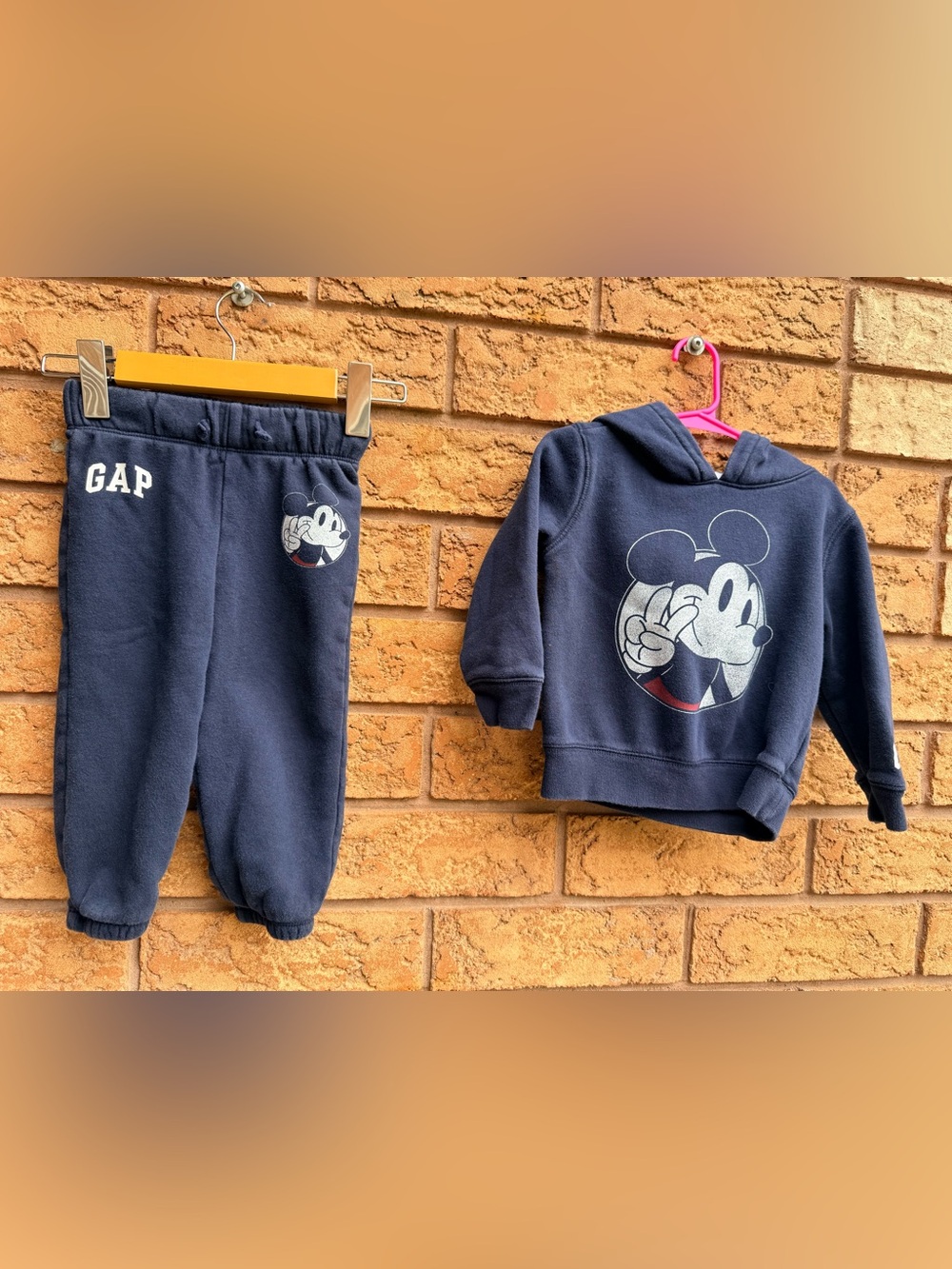 GAP Navy Mickey Mouse Hoodie & Sweatpants Set